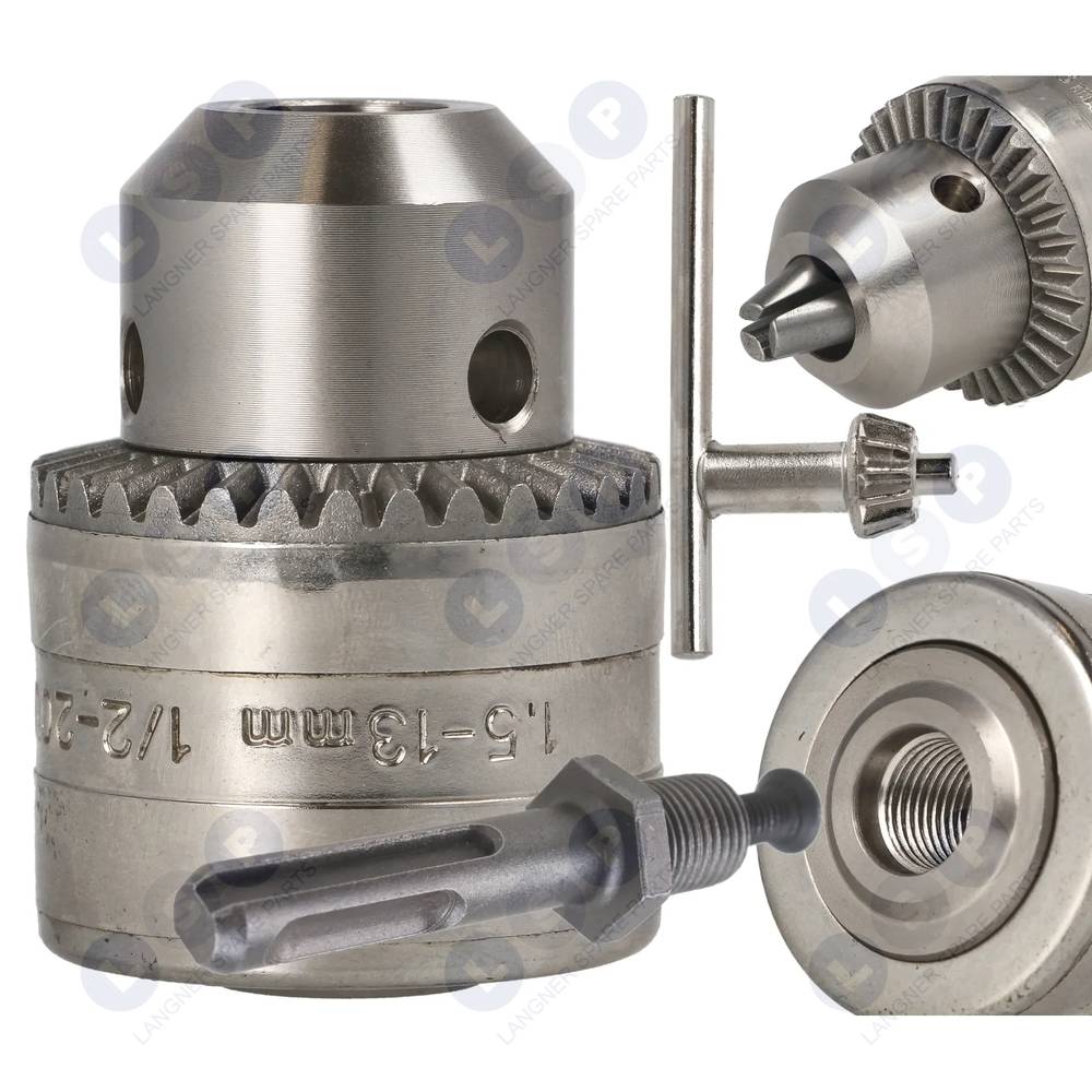 Kľúčové skľučovadlo 1⁄2″, 13 mm, s adaptérom SDS-Plus
